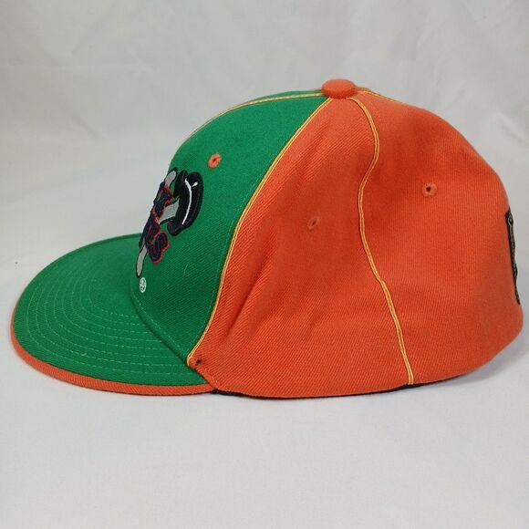 Black Yankees Negro Leagues Baseball Hat Orange/Green J‑HEAD L/XL - Picture 2 of 8